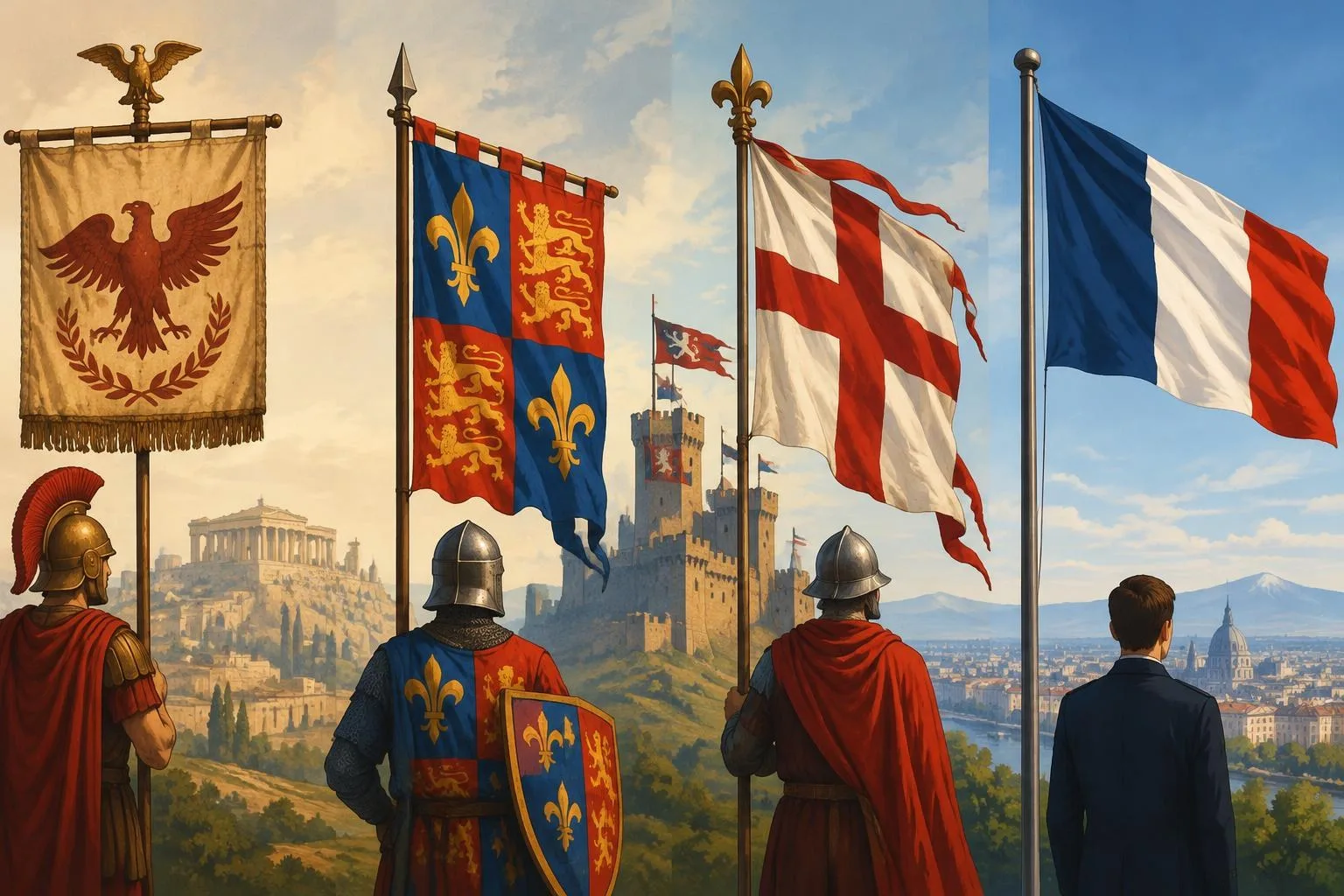 Historia de las banderas y sus símbolos